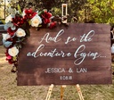 Hand-crafted Personalised Welcome Sign (To HIRE)
