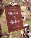 Hand-crafted Personalised Welcome Sign (To HIRE)