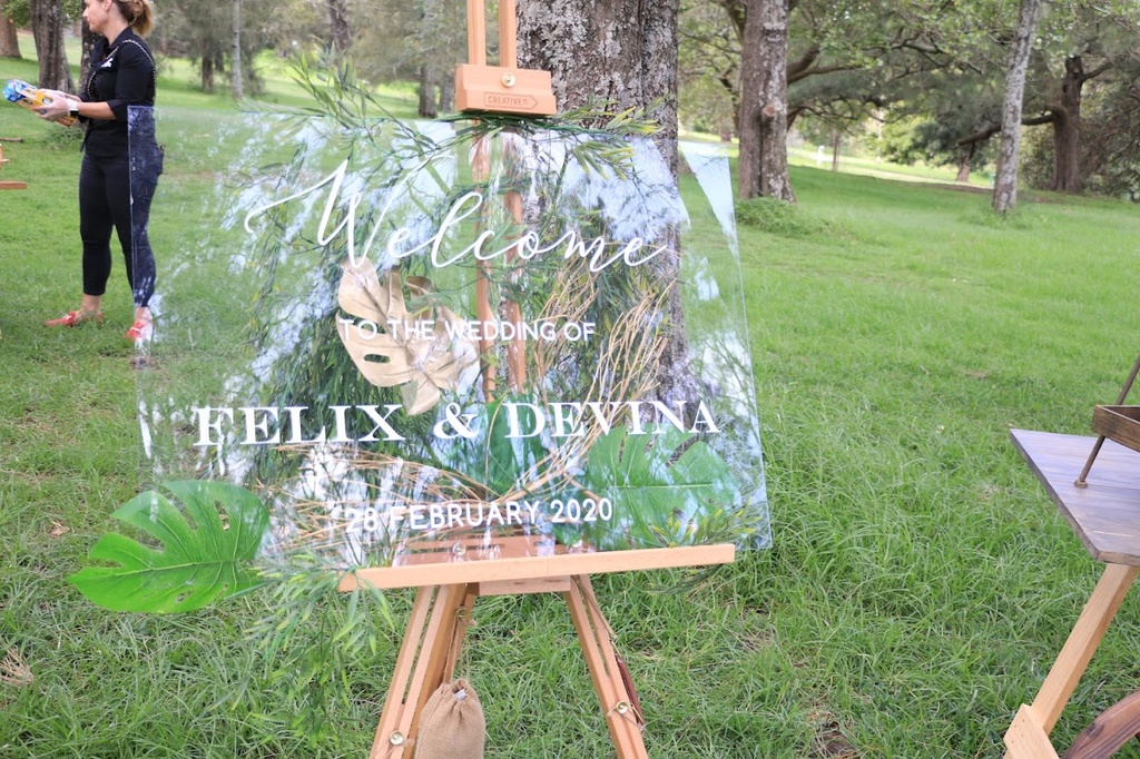 Hand-crafted Personalised Welcome Sign (To HIRE)
