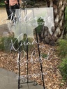 Hand-crafted Personalised Welcome Sign (To HIRE)