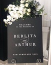 Hand-crafted Personalised Welcome Sign (To HIRE)