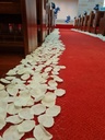 Petal runner for aisle
