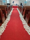 Petal runner for aisle
