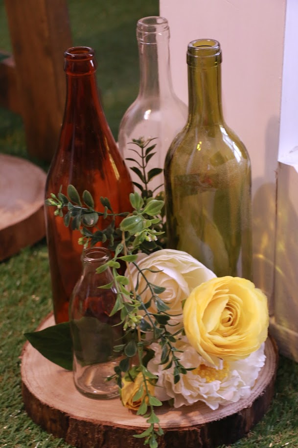 Vintage Brown Long Neck Beer Bottles