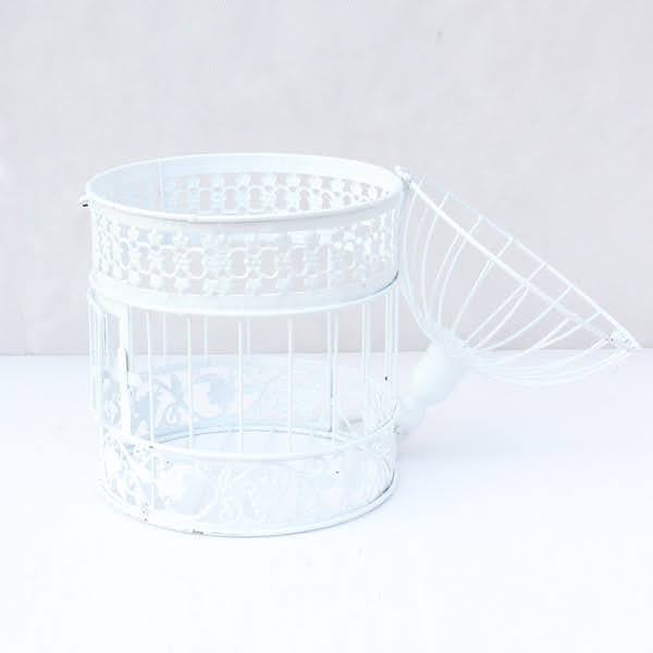 Round Bird Cage Card Keeper Wishing Well (Set of 2)