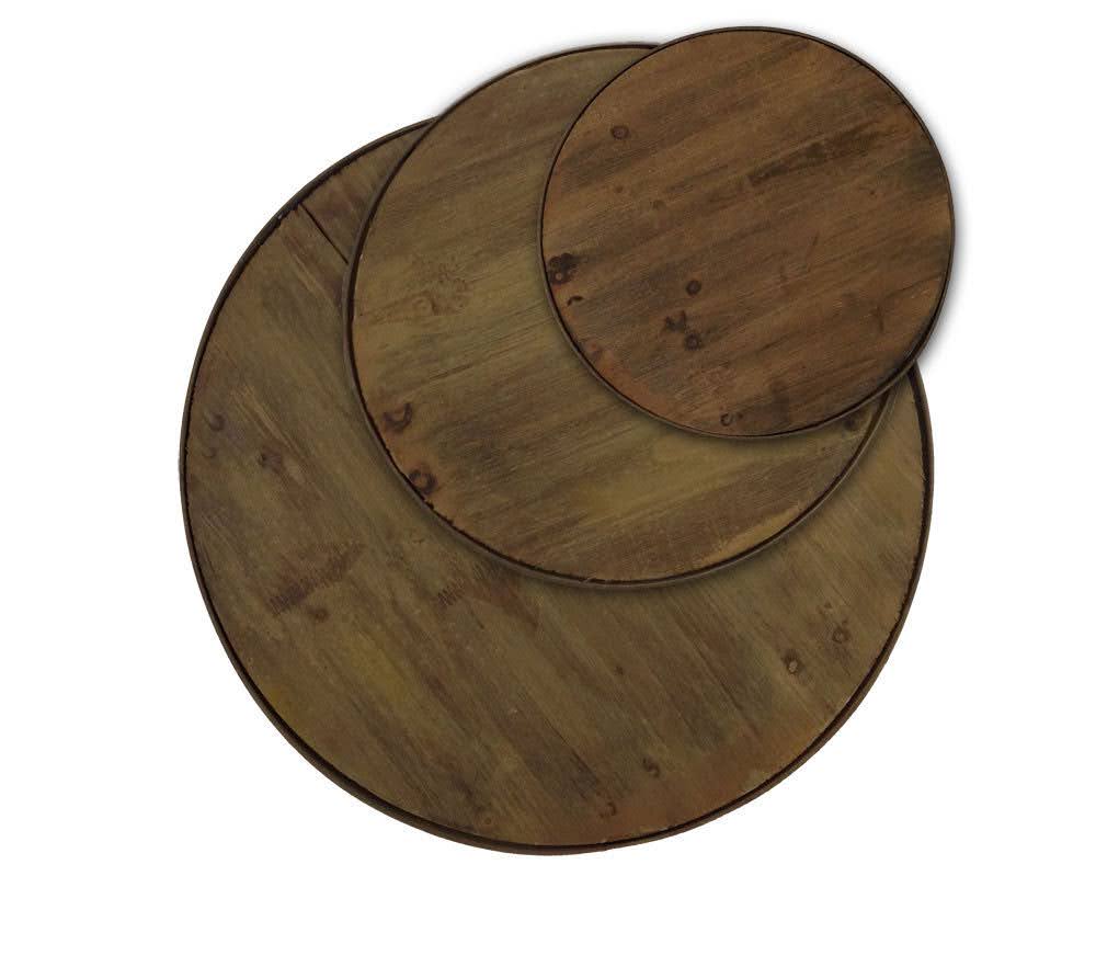 Rustic Barrel Top Riser Large - 50 cm