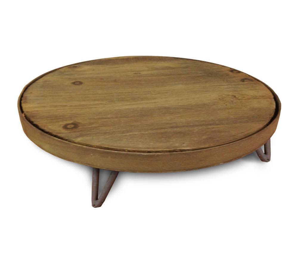 Rustic Barrel Top Riser Large - 50 cm
