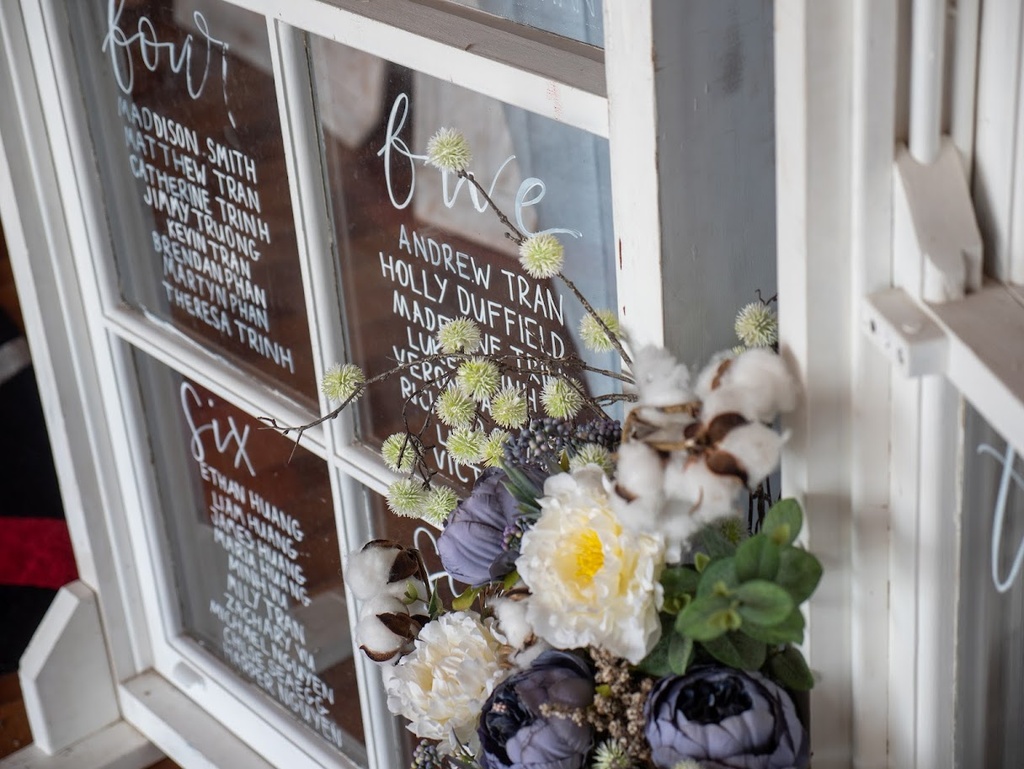 Hand Lettering - Guest Seating Chart