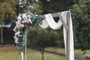Medium Rustic Brown Wooden Arbour