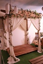 Rustic Four Post Wooden Arbour