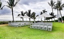Large 3m White Market Umbrella with Heavy Duty Stand