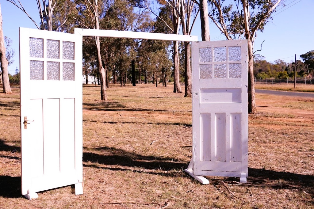 Double Vintage Doors Arbour