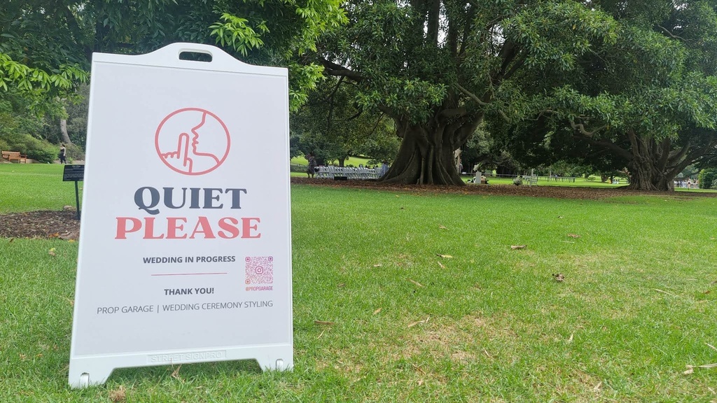 Quiet Please - Sign for Busy Parks & Outdoor Locations