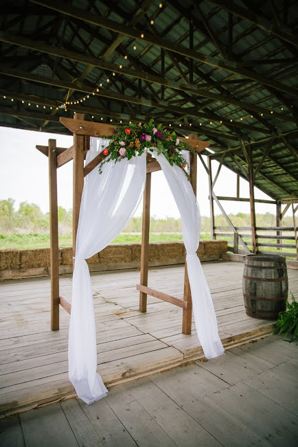 Rustic Four Post Wooden Arbour