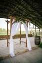 Rustic Four Post Wooden Arbour