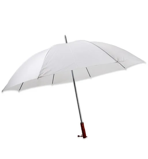 White Wedding Umbrellas with Stand & Signage (For HIRE)