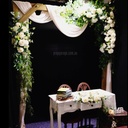 Medium Rustic Brown Wooden Arbour