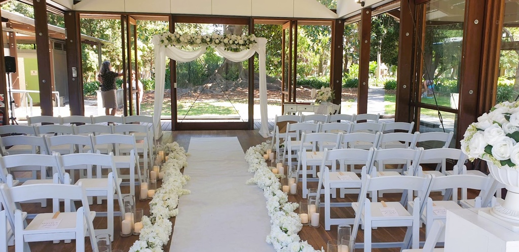 Classic White Silk Floral Arrangement: Arbour