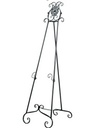 Black Metal Scroll Easel