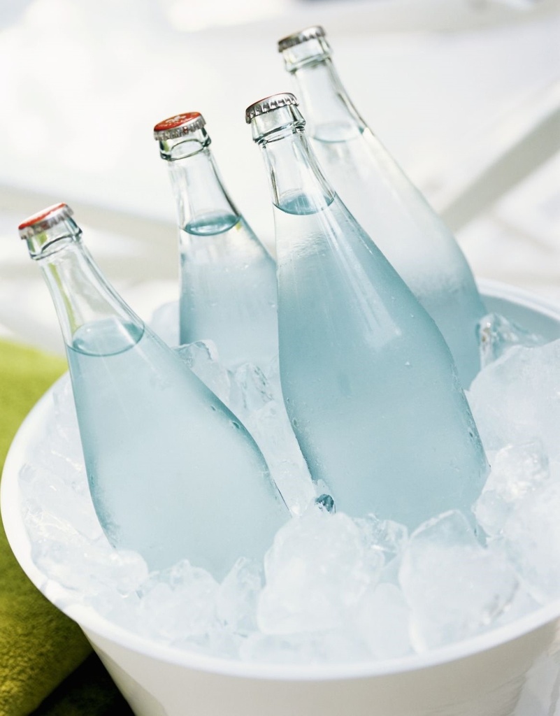 Bottled Water on Ice