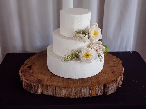 [Cake & Dessert Stands] Large Rustic Wood Slice Table/Stand (D 75cm)