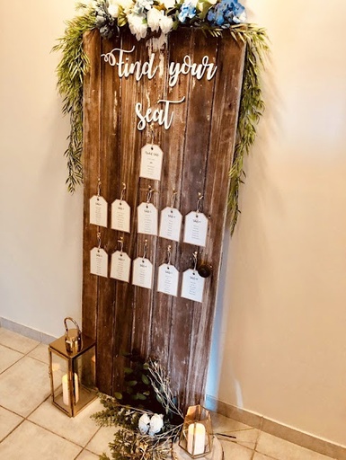 [Seating Charts] Rustic Barn Door Seating Chart