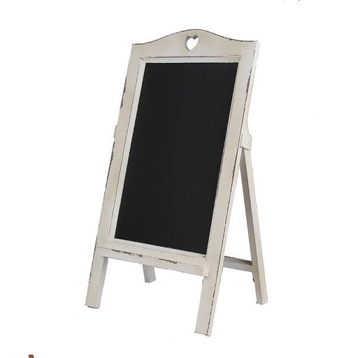 [Signs] Dark Grey Wooden Chalkboard Stand with Shelf