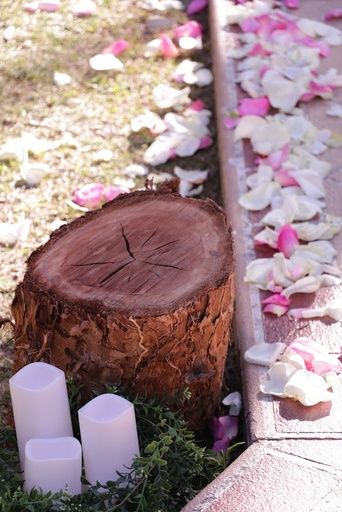 [Aisle Decorations] LED Pillar Candle - Medium