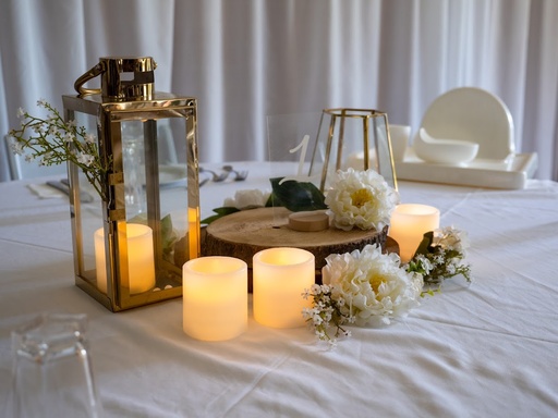 [Aisle Decorations] LED Pillar Candle - Small