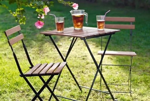 [Tables & Consoles] Country Style Timber Slat Table (Small)
