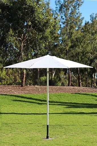 [Guest comfort] Large 3m White Market Umbrella with Heavy Duty Stand
