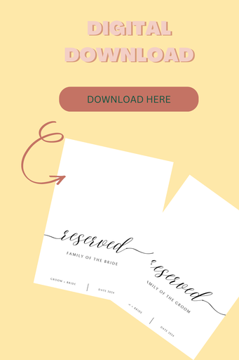 Reserved Sign Template (Canva Editable)